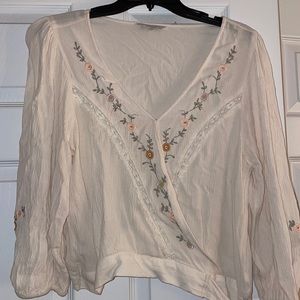 embroidered floral top